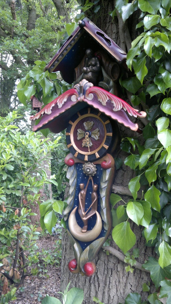 Items similar to garden clock on Etsy
