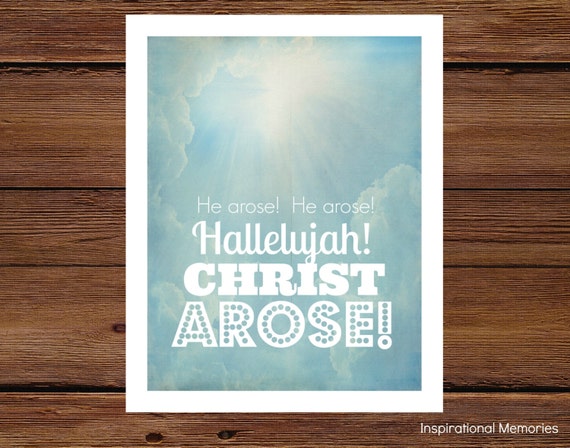 Items similar to Framed Christian Easter Print 