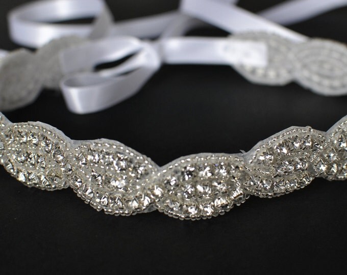 Wedding headpiece, headband, EMMA, Rhinestone Headband, Wedding Headband, Bridal Headband, Bridal Headpiece, Rhinestone