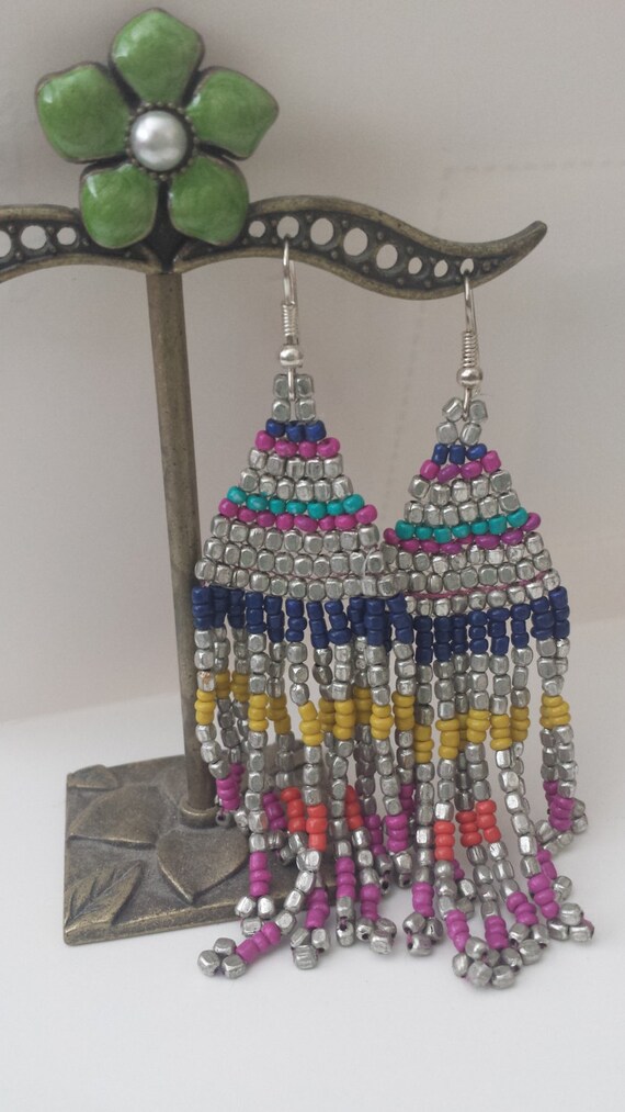 Items similar to Beaded Earrings on Etsy