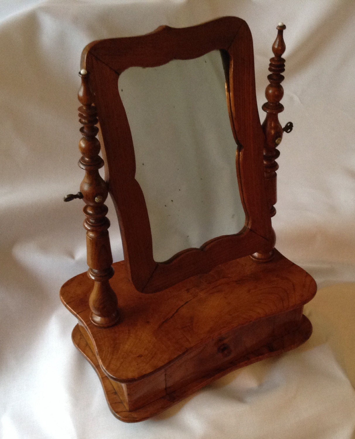 Antique Mens Shaving or Grooming Mirror by FrancescasFavorites