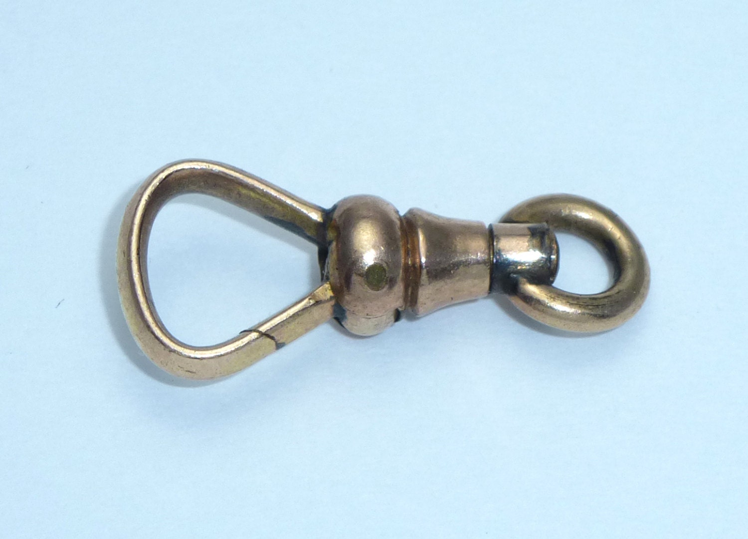 Vintage dog clip chain clasp Gold plated