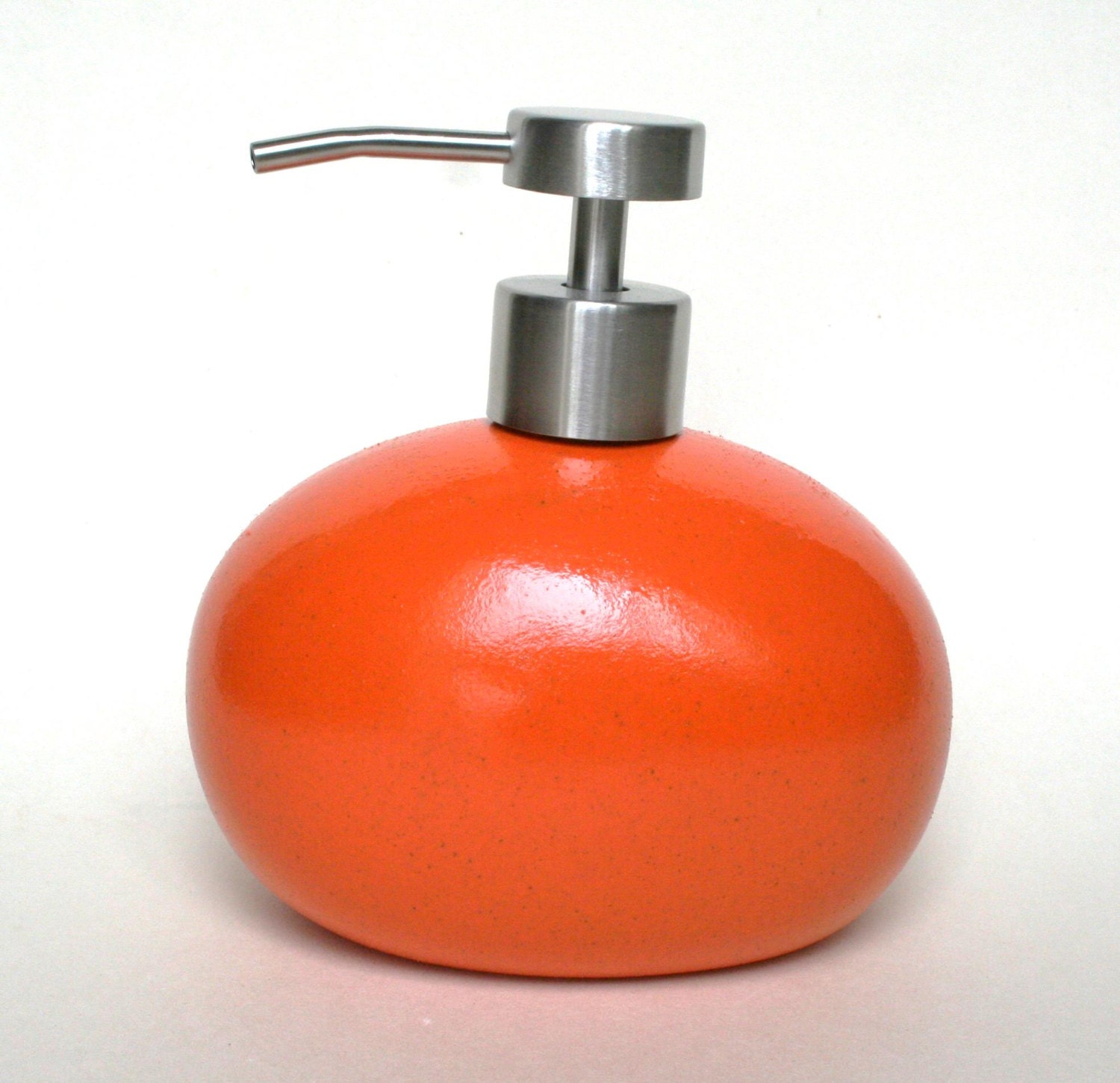 ORANGE PEEL Stone Effect Ceramic Pump Soap Dispenser for