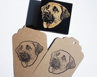 Pet Portrait Stamp. Custom Pet Face Stamp: Your Dog's face on a stamp! Free Shipping in Canada!