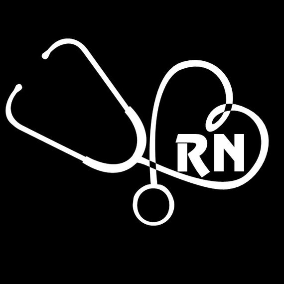 RN 3 Nurse Decal Window Car Sticker 6 by theCustomDecals on Etsy