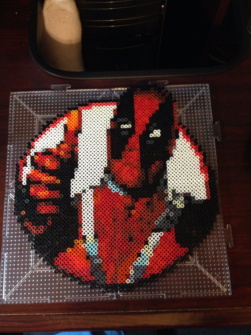 Marvel Deadpool Perler Bead Design by RatedEforEveryone on Etsy