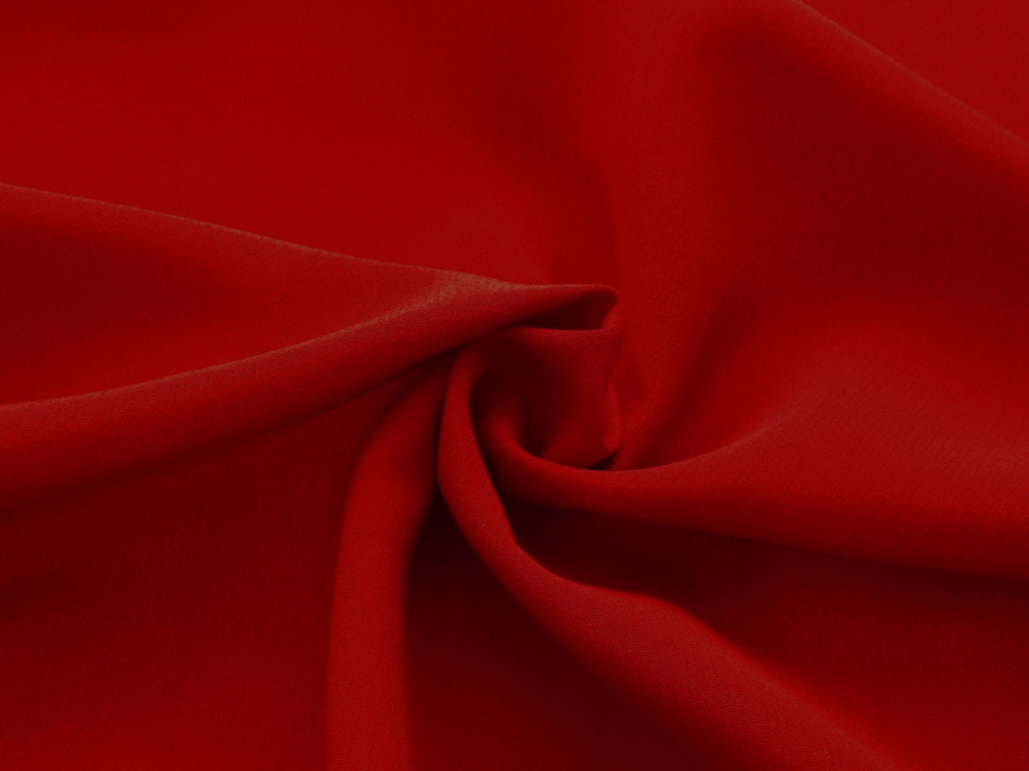 Red Crinkled Rayon Challis Fabric By The Yard