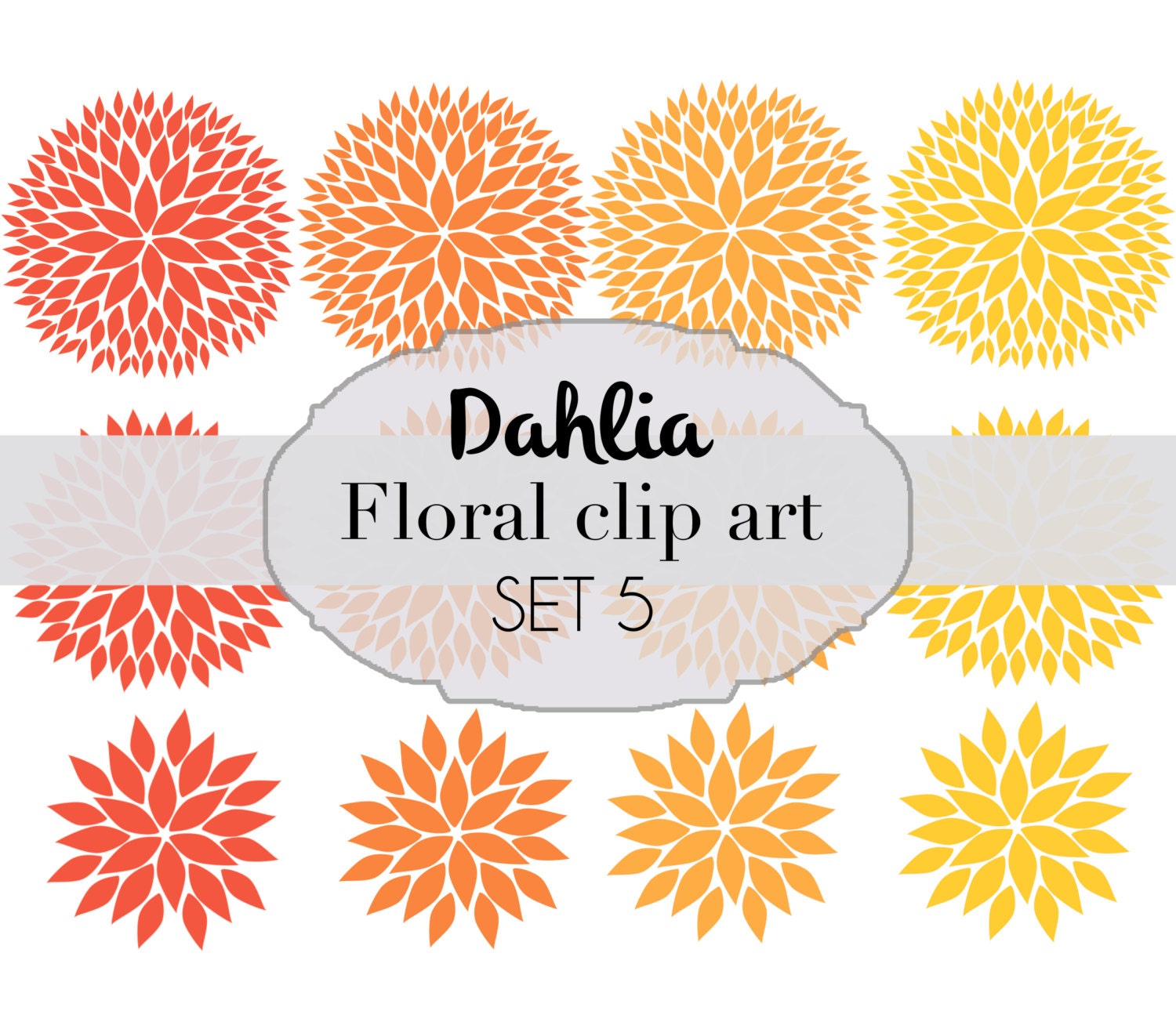 clip art dahlia flowers - photo #38