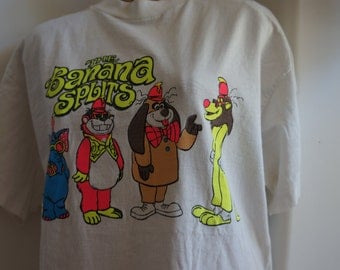 Super rare Vintage XL neon Krofft TV show Banana Splits Tee shirt!