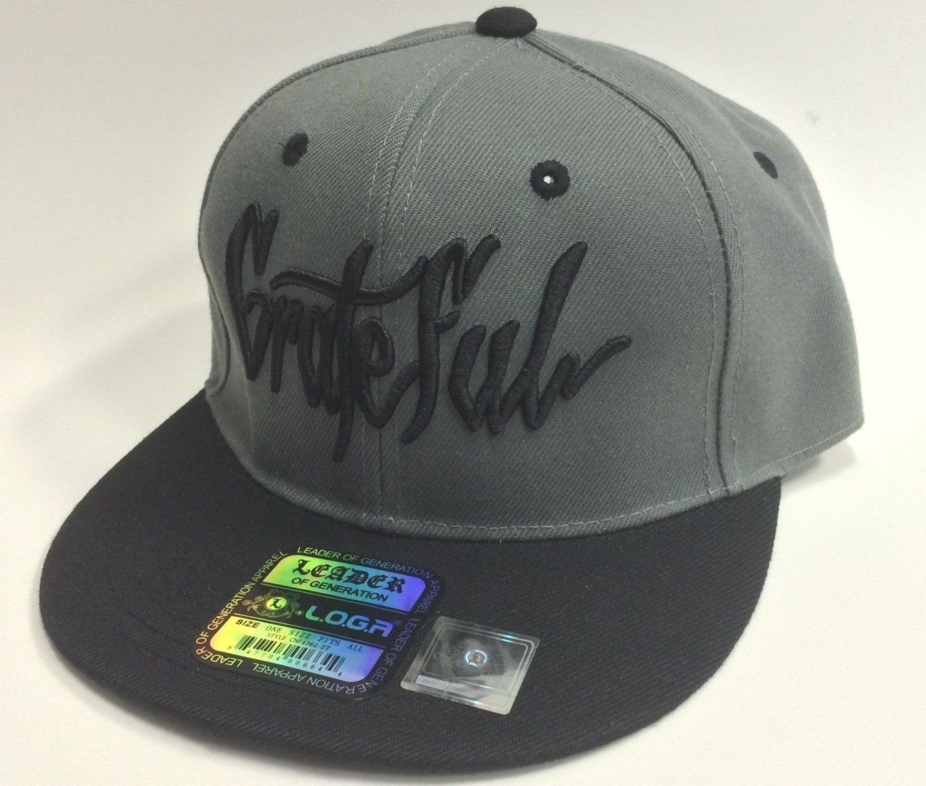 Flat Bill Snapback Cap Hat GRATEFUL 3D Hip Hop