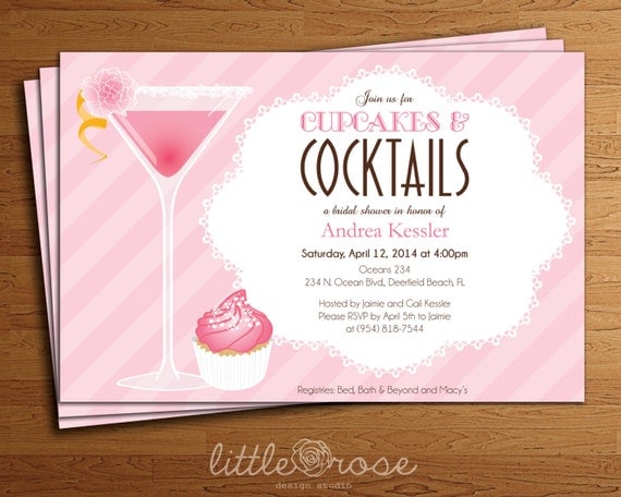 Dessert Themed Bridal Shower Invitations 9