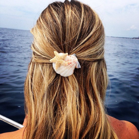 Starfish & Shell Hairclip