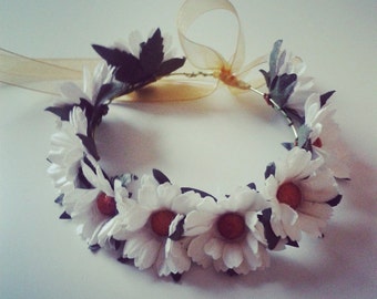 Flower Headband for Blythe White daisies