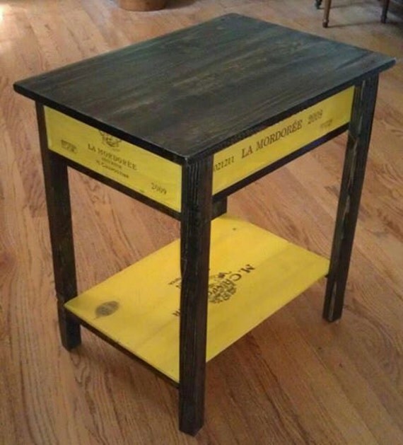 Repurposed Custom Stained Wine Crate End / by RusticHeartFurniture