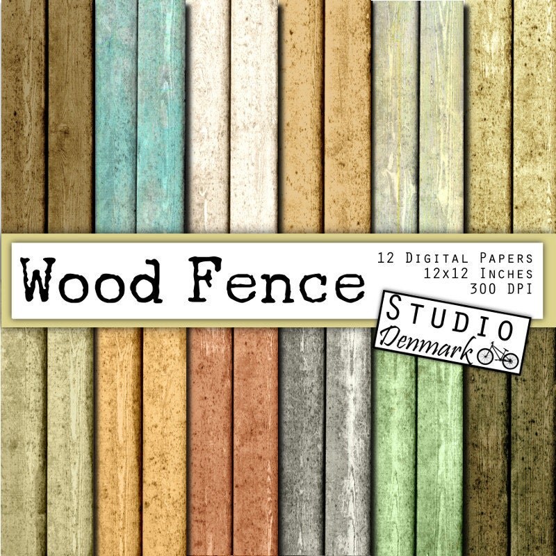 Download Wood Digital Paper - Distressed Wood Fence Planks ...
