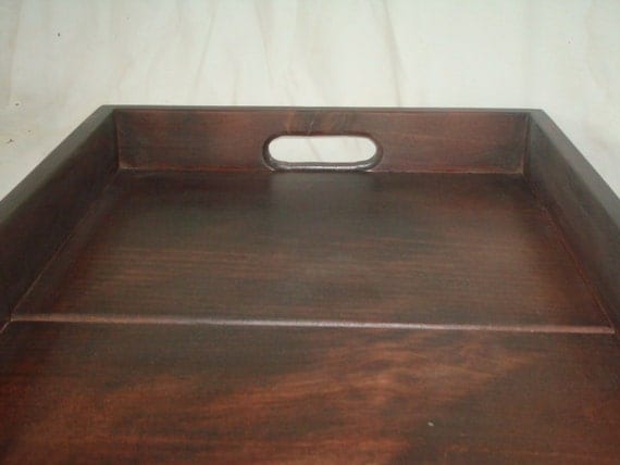 FREE SHIPPINGLarge deep wooden serving tray by TheEquestrianShop