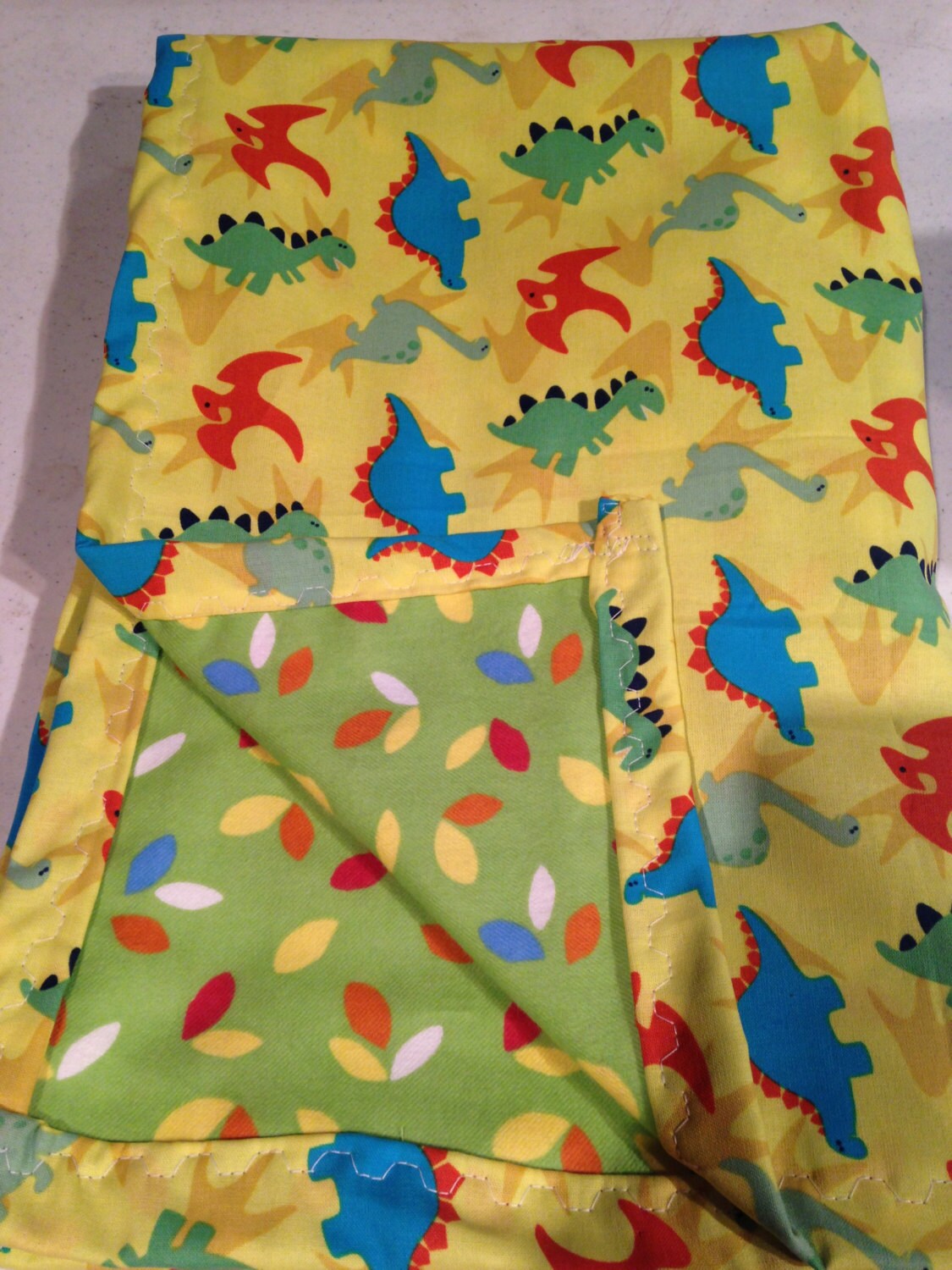 Flannel and cotton baby blanket