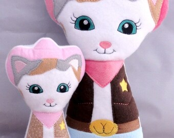Sheriff Callie Wild West ITH Stuffed Doll Embroidery Design