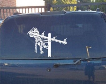 Lineman Vinyl Decal Big © Laced up Decals SKU:SY-1AQX-M4LG