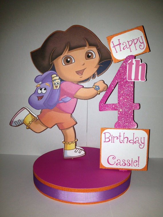 Dora the Explorer Custom Birthday Party Centerpiece