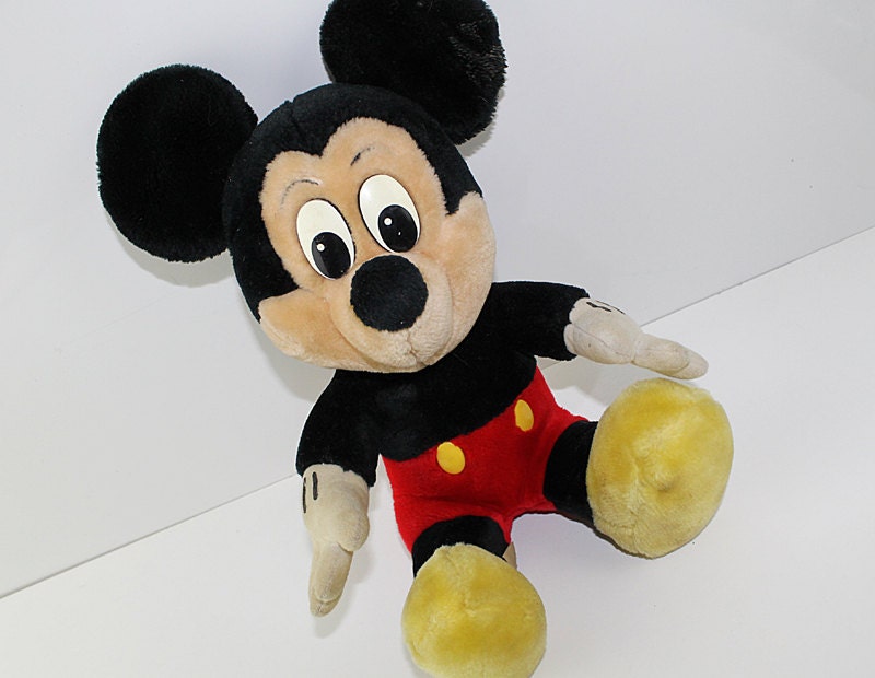 vintage mickey mouse stuffed animal