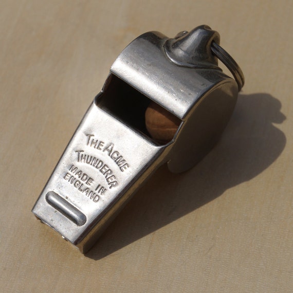 The acme thunder professional whistle made in England metal