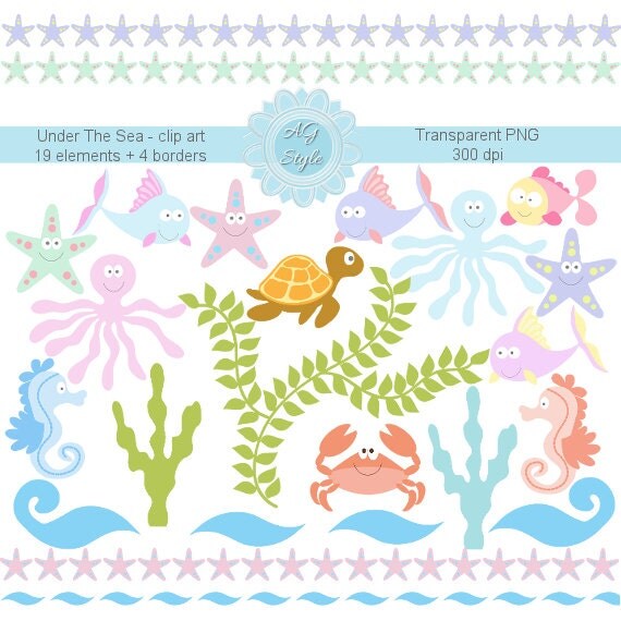 sea decoration under for the Animals Sea The Clipart Clipart Sea Summer Under Marine