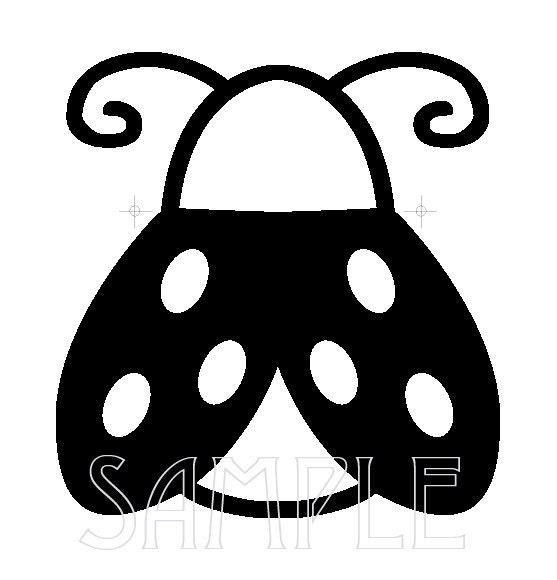 Ladybug Graphic Image Stencil by KidLiveBoardGames on Etsy