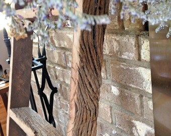 Barn Wood Ladder, 48", Handmade Primitive Ladder, Reclaimed Wood Ladder, Barnwood Ladder, Great For Herb and Flower Drying