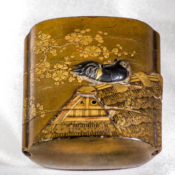 INRO box fine Japanese antique Asian four by TouchstoneVintage