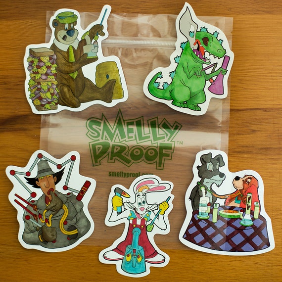 5 Pack of Stickers Dab Sticker Pack 710 Dab Slaps with