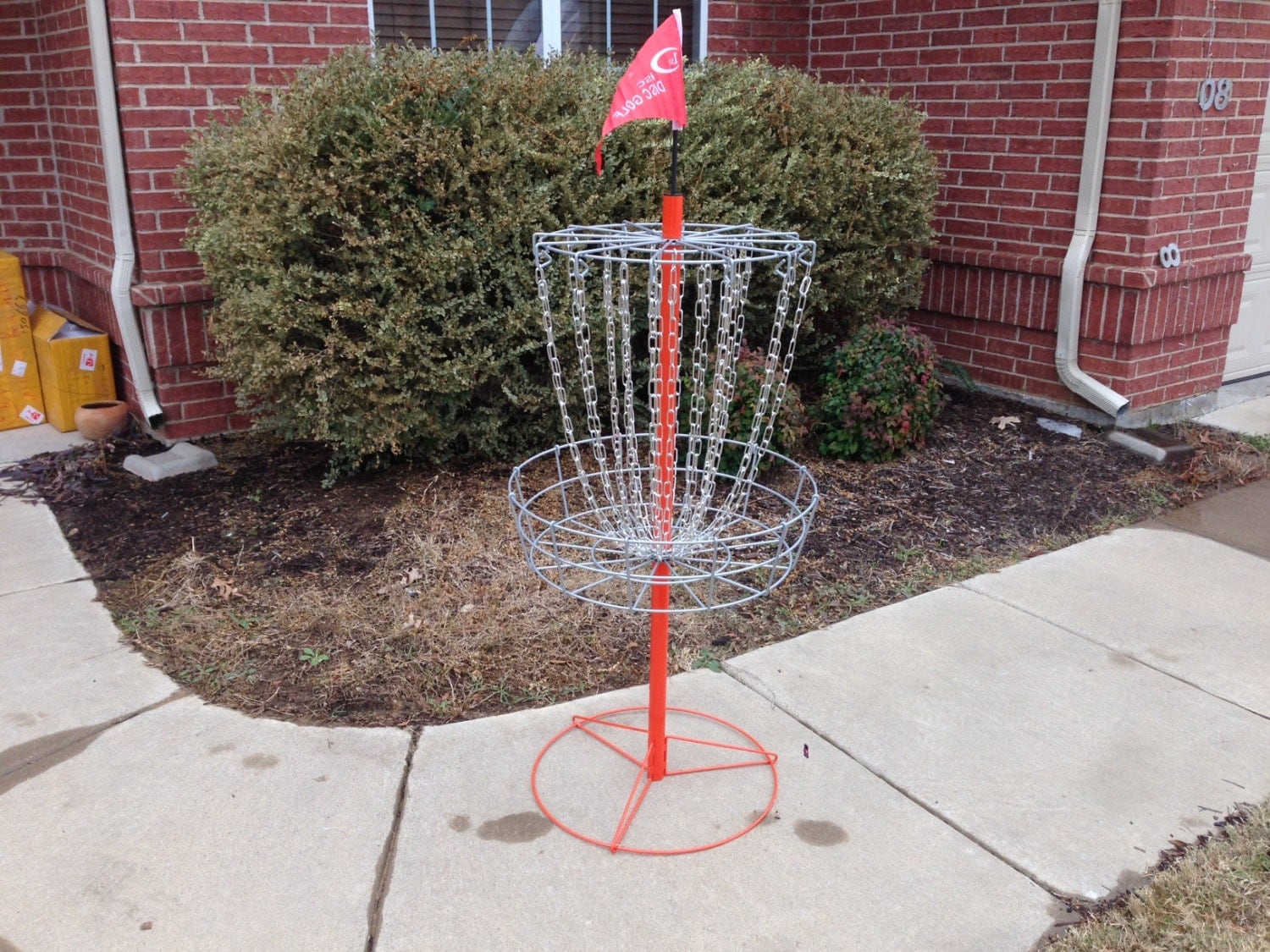 NEW Portable Disc Golf Goal Target Catcher Reg. Size 26 by 21LED