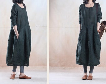 Popular items for linen tunic dress on Etsy