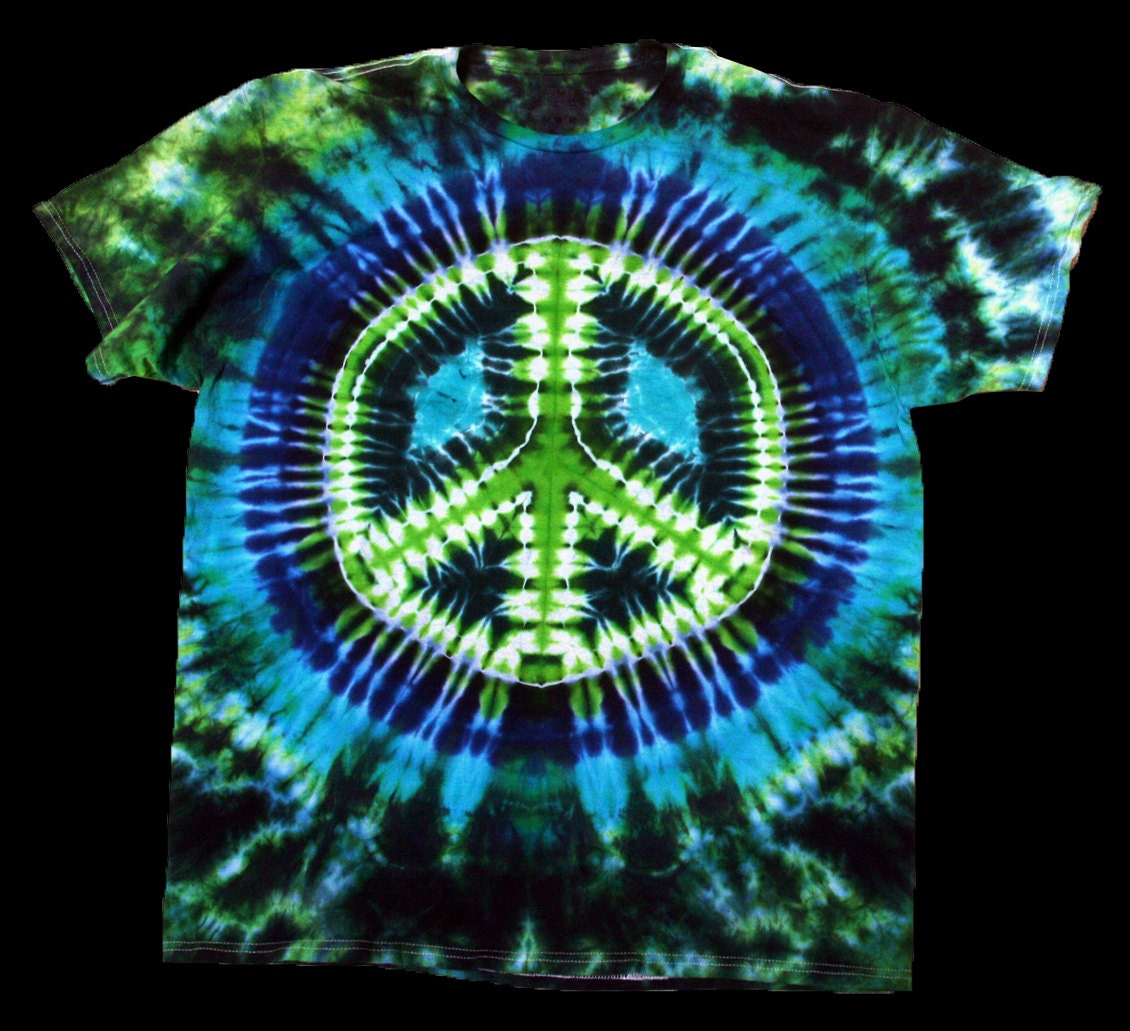 tie dye peace sign tshirt