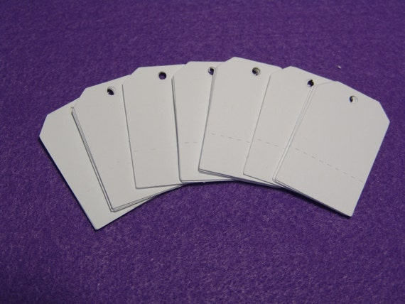 50 Perforated Price Tags Strings Included by Vikster on Etsy