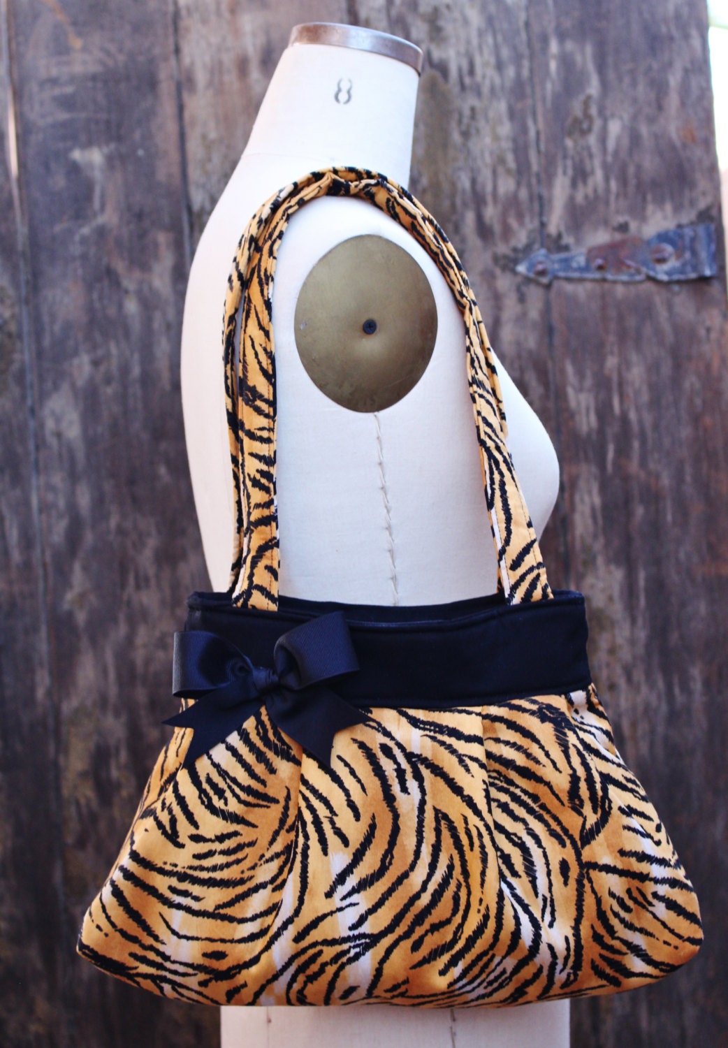 Tiger Print Purse Rockabilly Tiger Handbag Crossbody Bag
