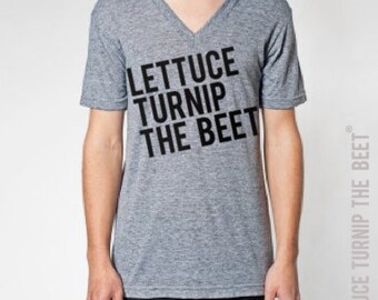 lettuce turnip the beet ® OFFICIAL SITE - classic heather grey vneck - unisex S - XXL