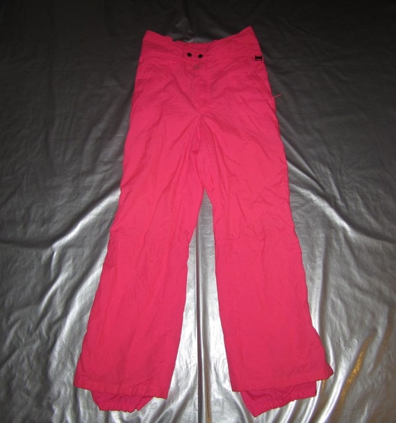 neon pink ski pants