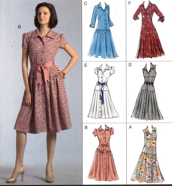 Summer dress pattern Easy options shirtwaist dress sewing