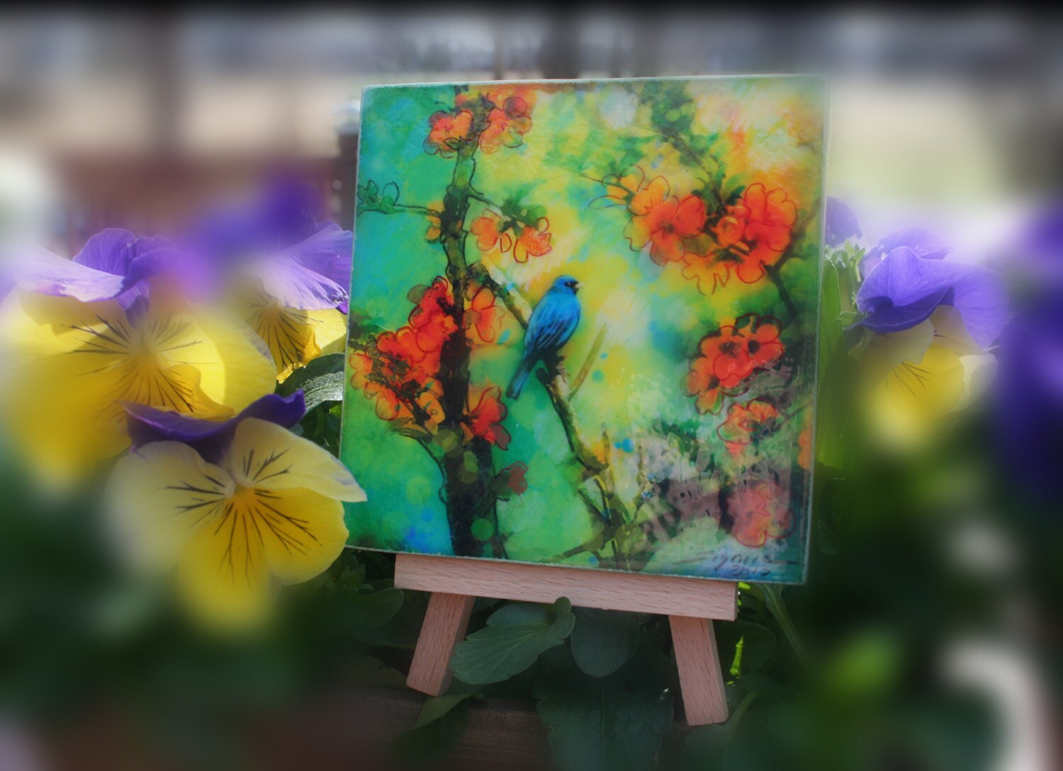 Easel and Art set birds gift under 25 Office gifts