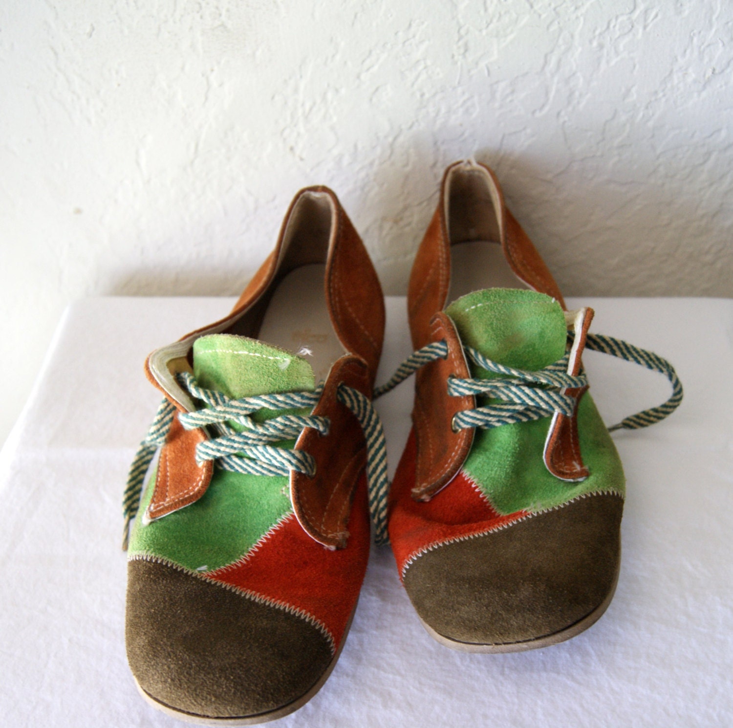 Reserved for Heidi Vintage 70s Suede Bowling Shoes Efco in