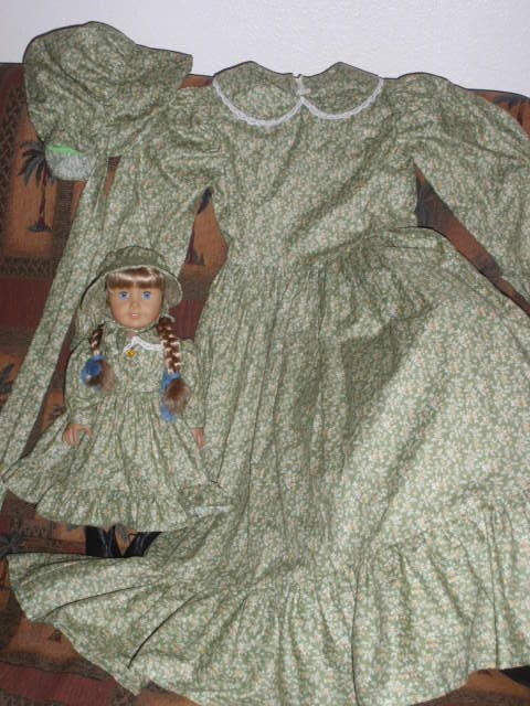 1800s Little House Prairie Pioneer Laura's Sunday Dress