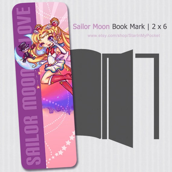 items similar to sailor moon bookmark on etsy