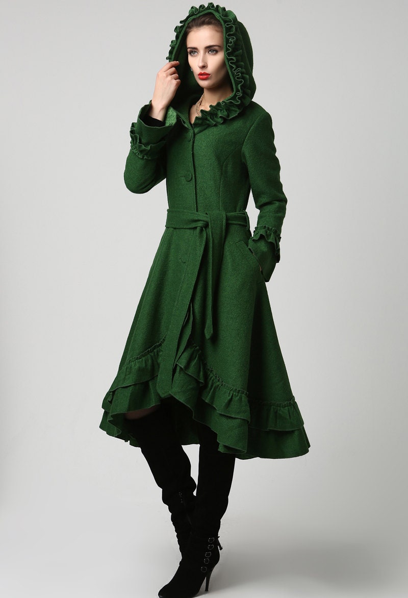 Boho Coat emerald gr