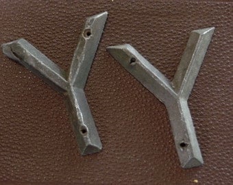 Letter Y Marker Tag Art Deco Retro Mid Century Vintage Hardware