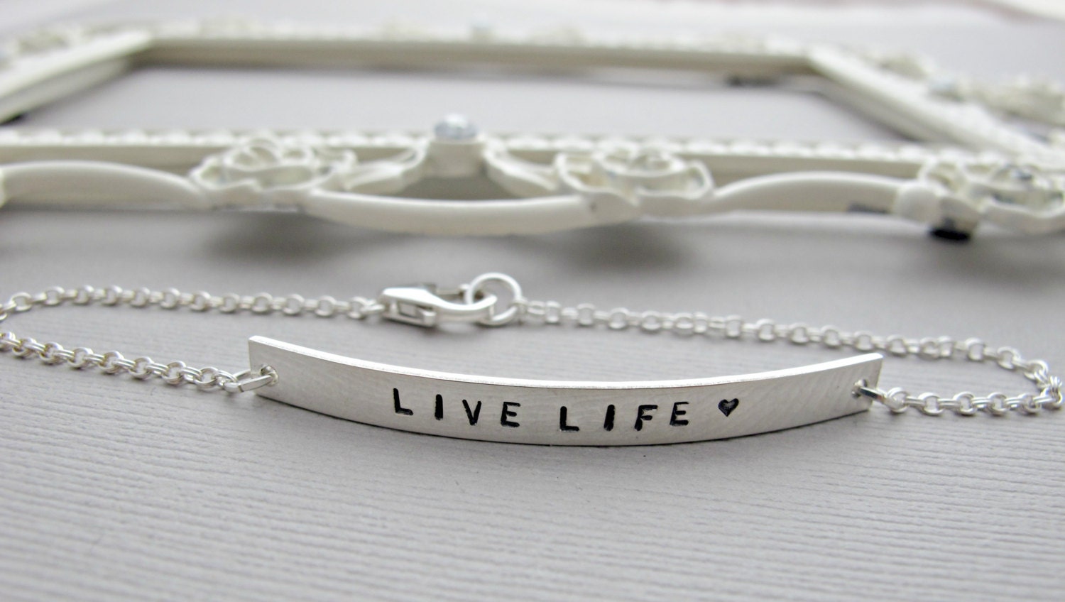 Personalized Bracelet Hand Stamped Jewelry by vonmeyerjewelry