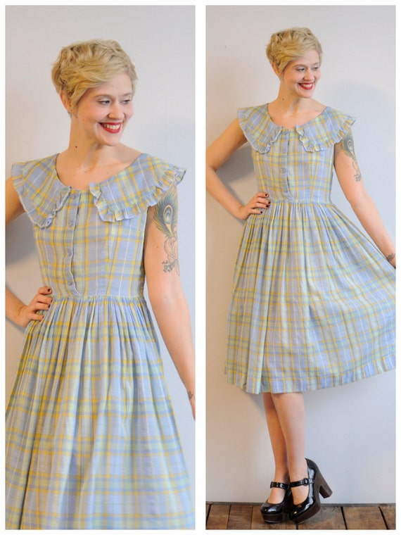 1950s Dress // Eloise Day Dress // vintage 50s by dethrosevintage