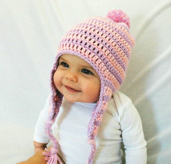 pom beanie for pom baby Hat, 3 Hat, Infant, Beanie, Girl 12 Pom 6 Months, Baby EarFlaps, Knit,