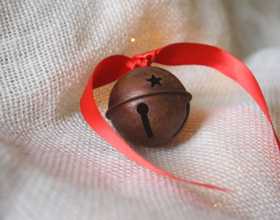 Santas Sleigh Bell - Reindeer Bell - Rustic Country Christmas