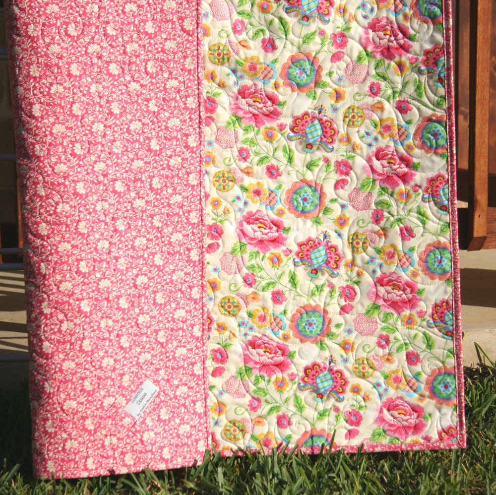 Baby Girl Quilt Gypsy Moda Fabrics Modern Bedding Nursery
